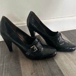 Jones New York Women’s Size 9.5 Black Jazz Toe Box Heel